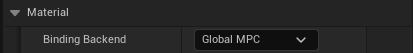 The Global MPC backend
