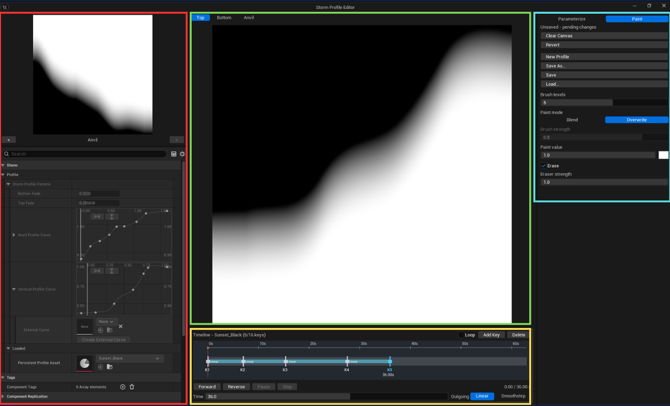 Storm profile editor